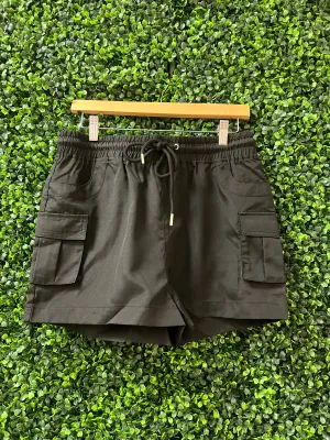 Black Cargo Shorts