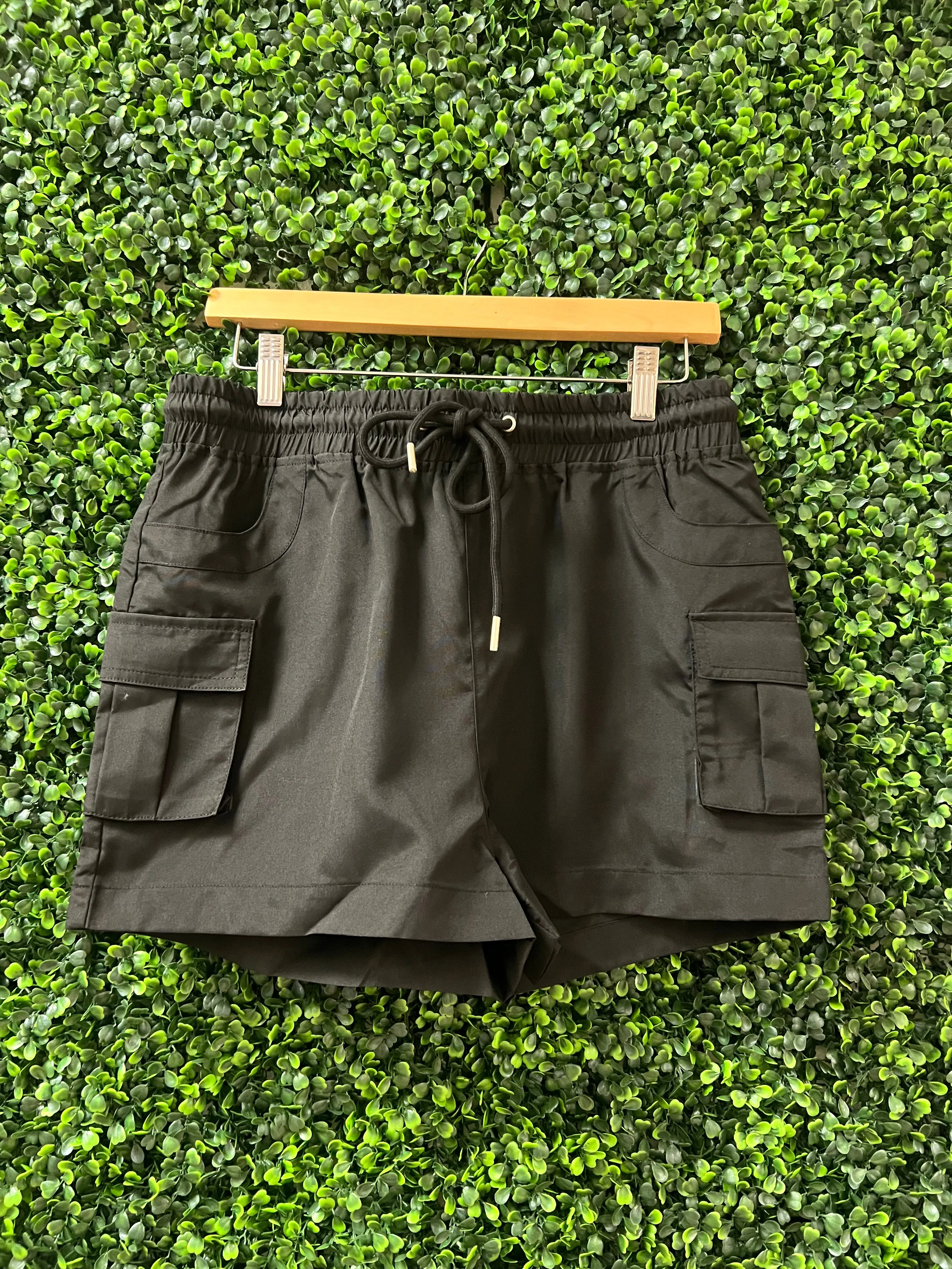 Black Cargo Shorts