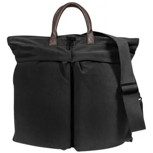 Black - Military Type Vintage Shoulder Helmet Bag