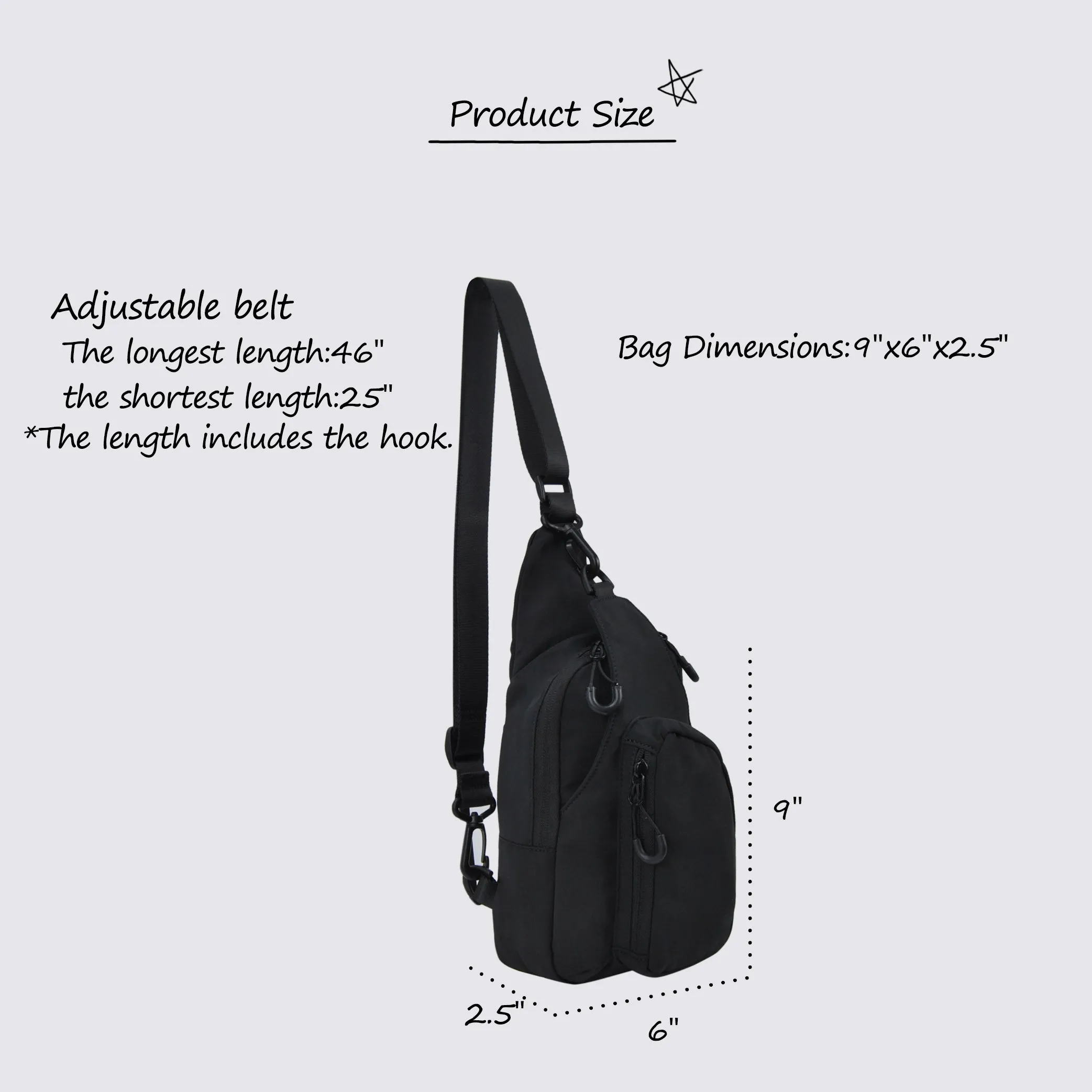 Black NGIL Utility Sling Backpack