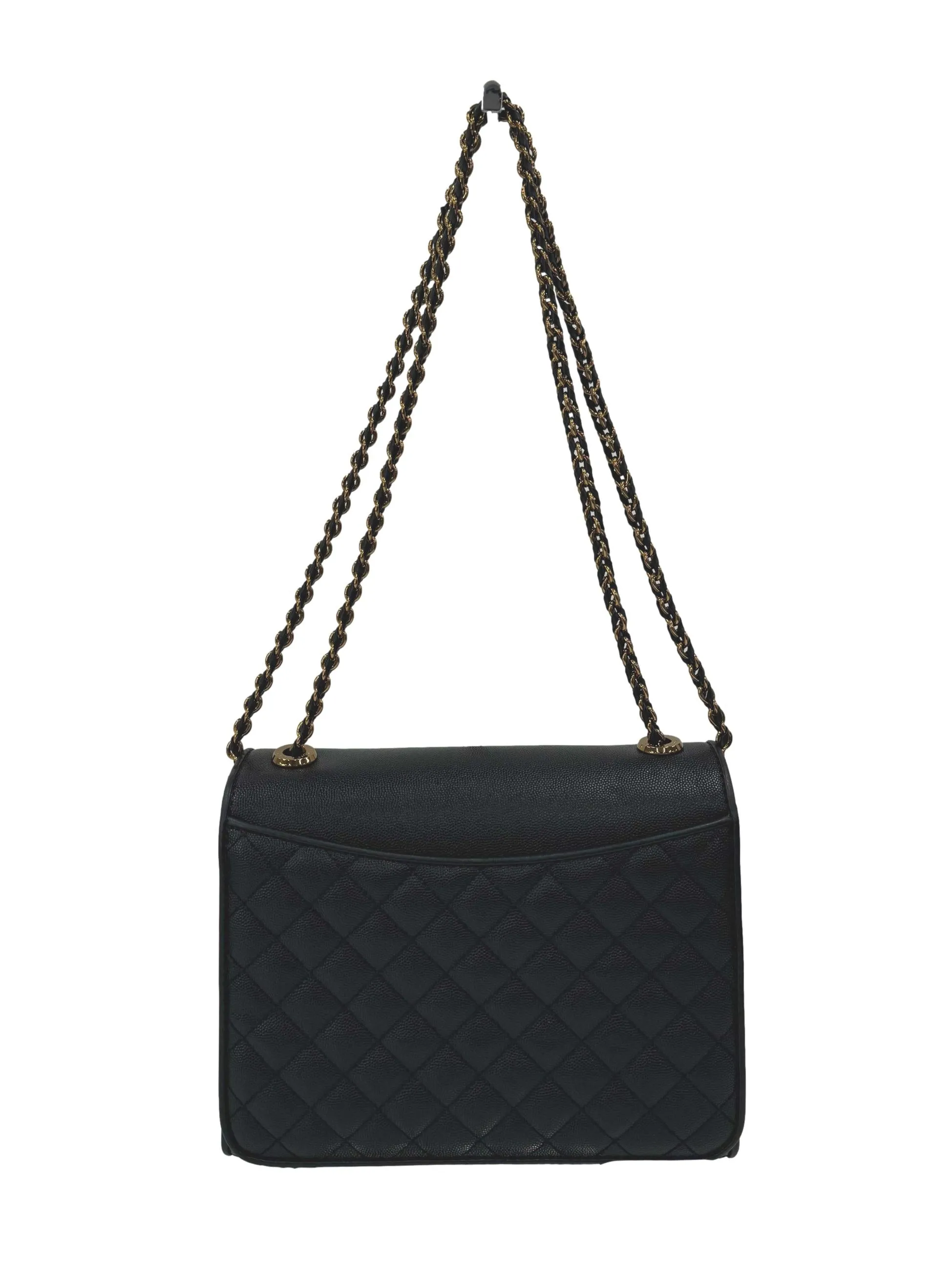 Black Quilted Sling Bag