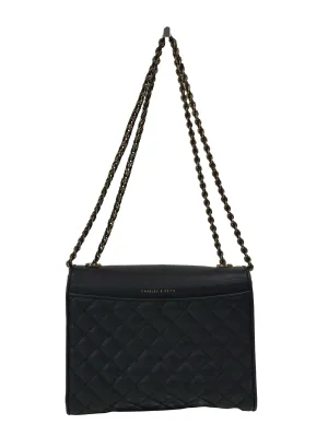 Black Quilted Sling Bag