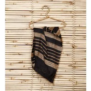 Black Silk Dupatta