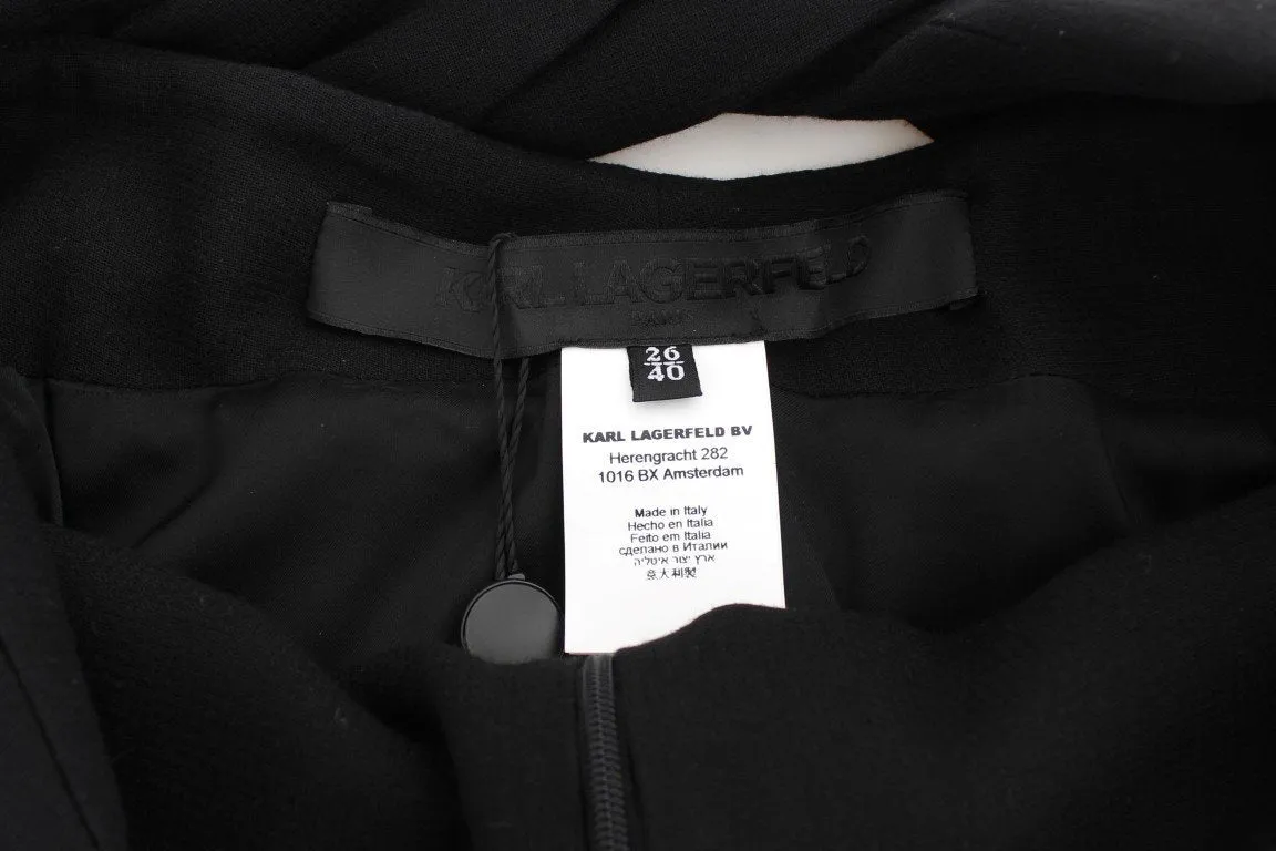 Black Straight Pencil Skirt
