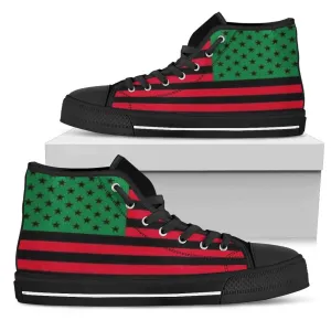 BLM Afro American Flag High Top Sneakers
