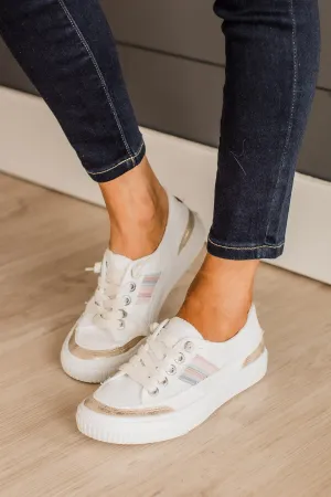 Blowfish Alex Sneakers- White Color Washed