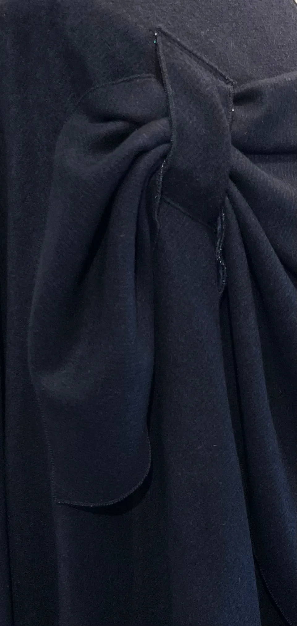 Blue & Turquoise Reverses to Black Cashmere Shawl