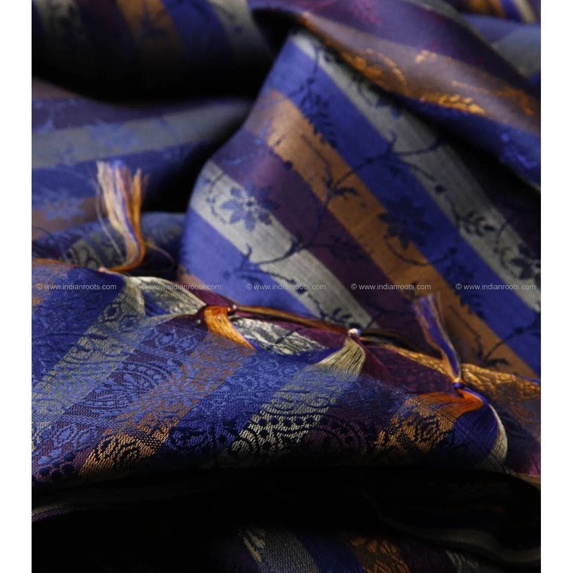 Blue Dupatta-Indian Artizans
