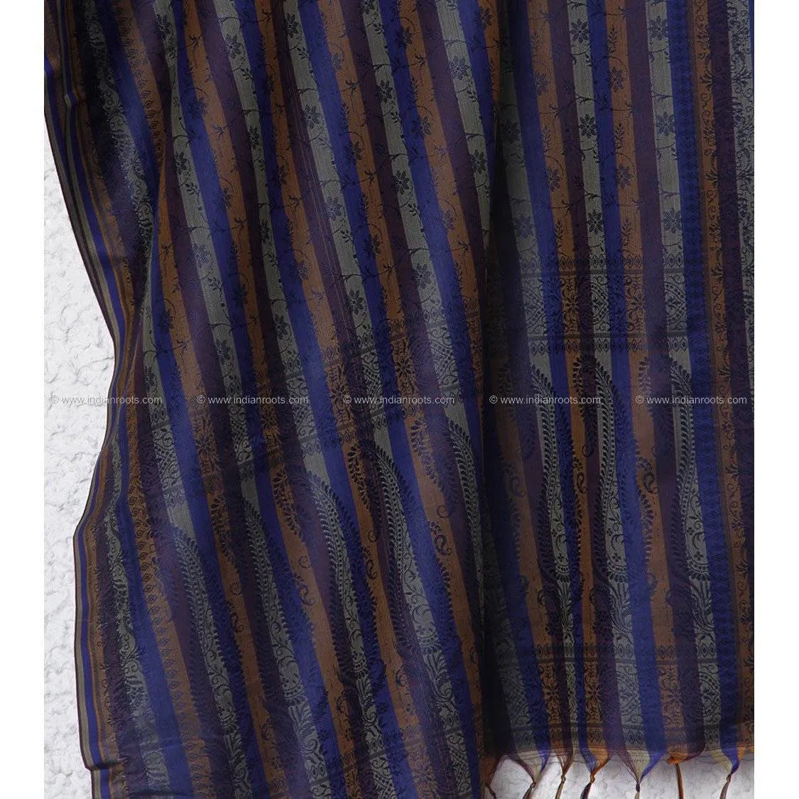 Blue Dupatta-Indian Artizans
