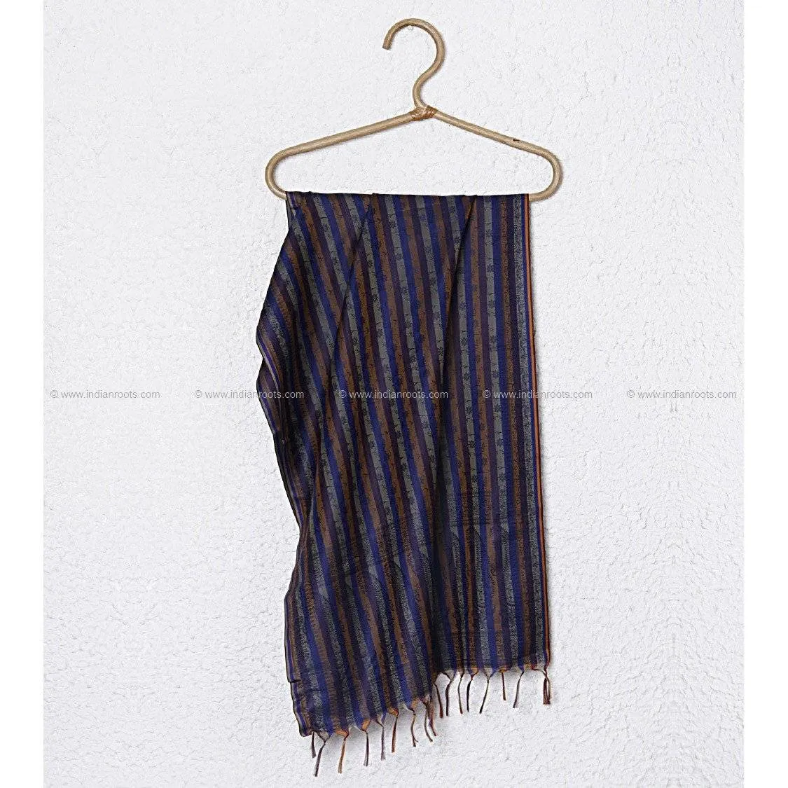 Blue Dupatta-Indian Artizans