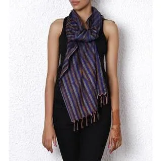 Blue Dupatta-Indian Artizans