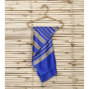 Blue Silk Dupatta