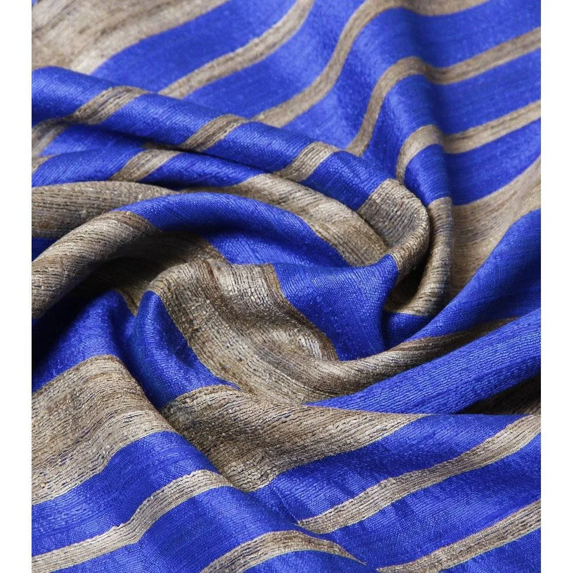 Blue Silk Dupatta