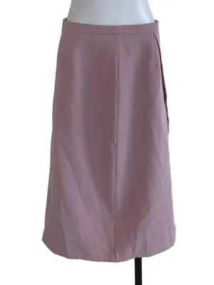Blush Pink Plain Pencil Skirt