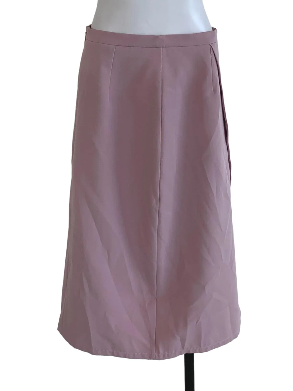 Blush Pink Plain Pencil Skirt