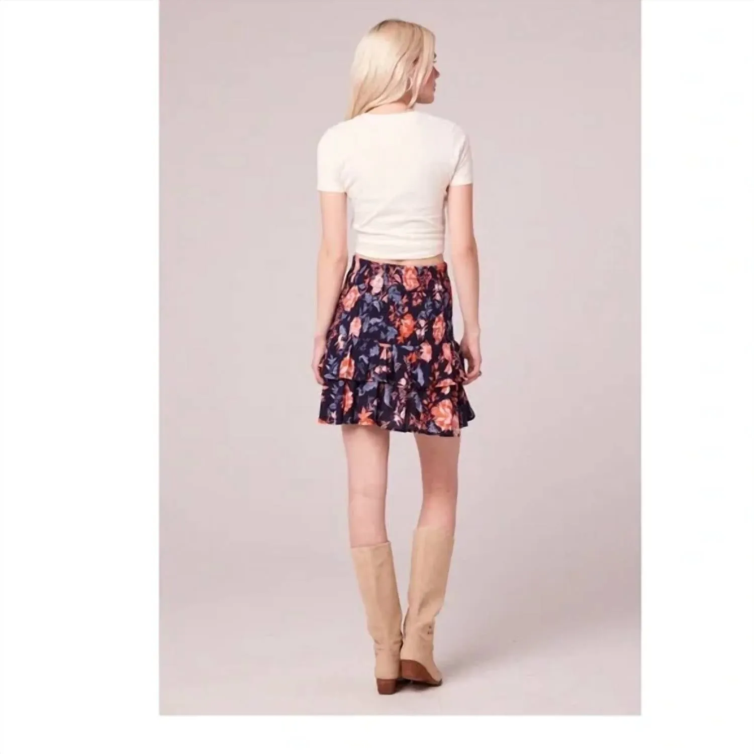 B.O.G. Collective - Floral Fanatic Mini Skirt