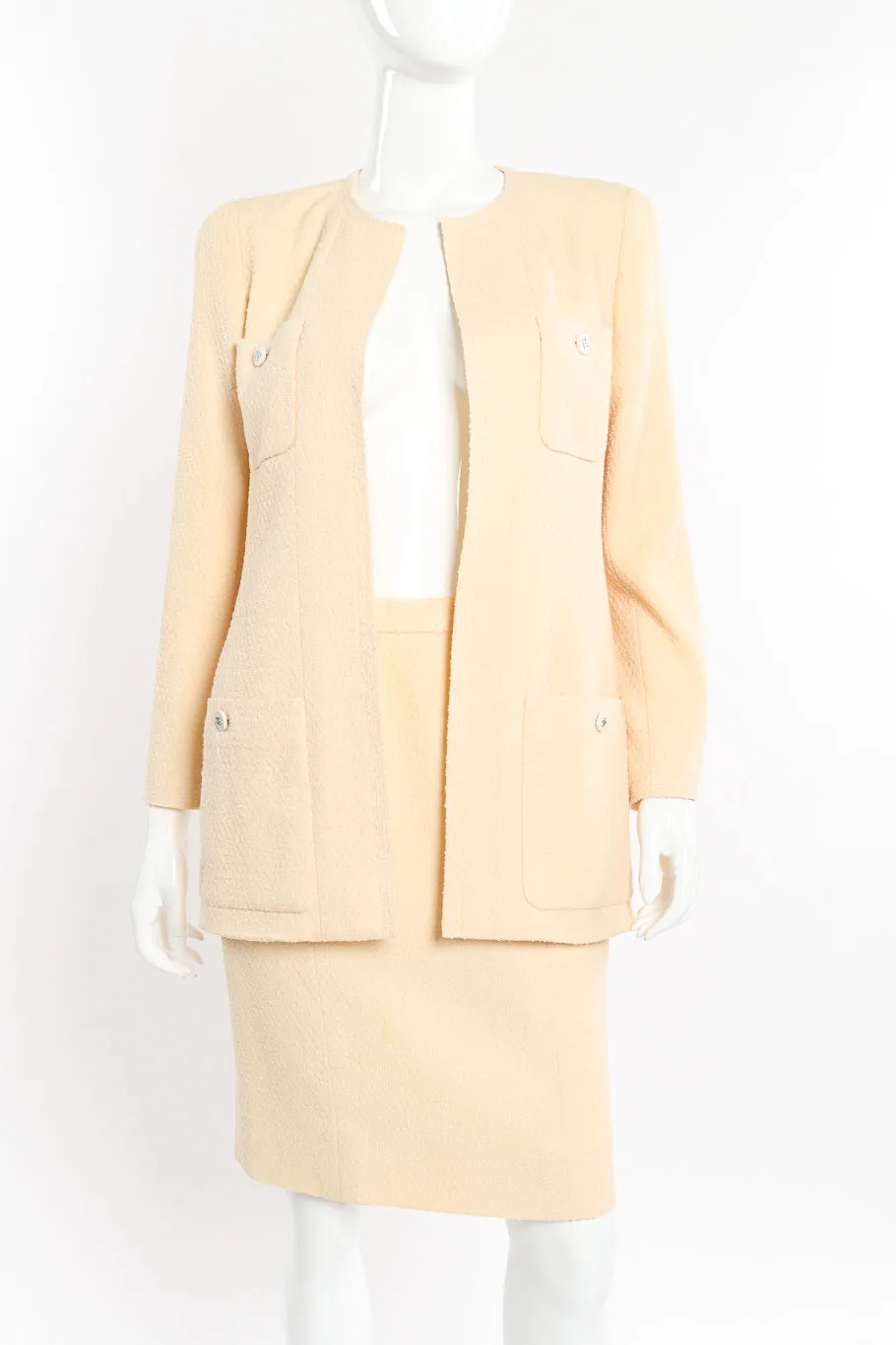 Bouclé Jacket and Skirt Set
