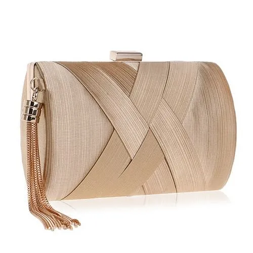 Bow Metal Women Day Clutches Tassel Luxurious Fashion Lady Evening Bags