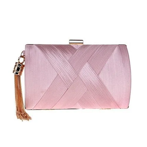 Bow Metal Women Day Clutches Tassel Luxurious Fashion Lady Evening Bags