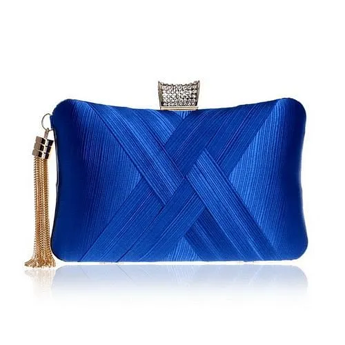 Bow Metal Women Day Clutches Tassel Luxurious Fashion Lady Evening Bags