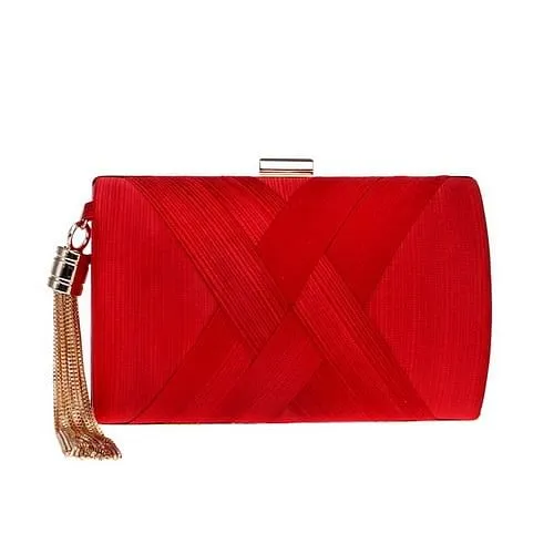 Bow Metal Women Day Clutches Tassel Luxurious Fashion Lady Evening Bags