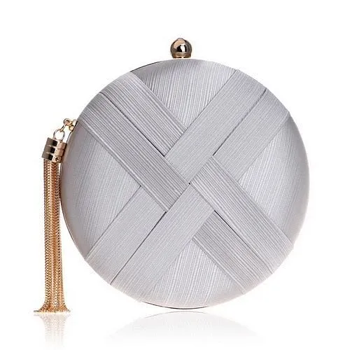 Bow Metal Women Day Clutches Tassel Luxurious Fashion Lady Evening Bags