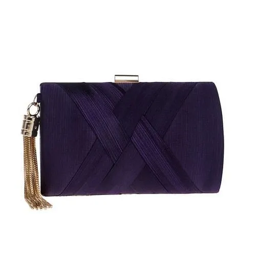 Bow Metal Women Day Clutches Tassel Luxurious Fashion Lady Evening Bags
