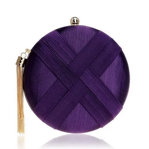 Bow Metal Women Day Clutches Tassel Luxurious Fashion Lady Evening Bags