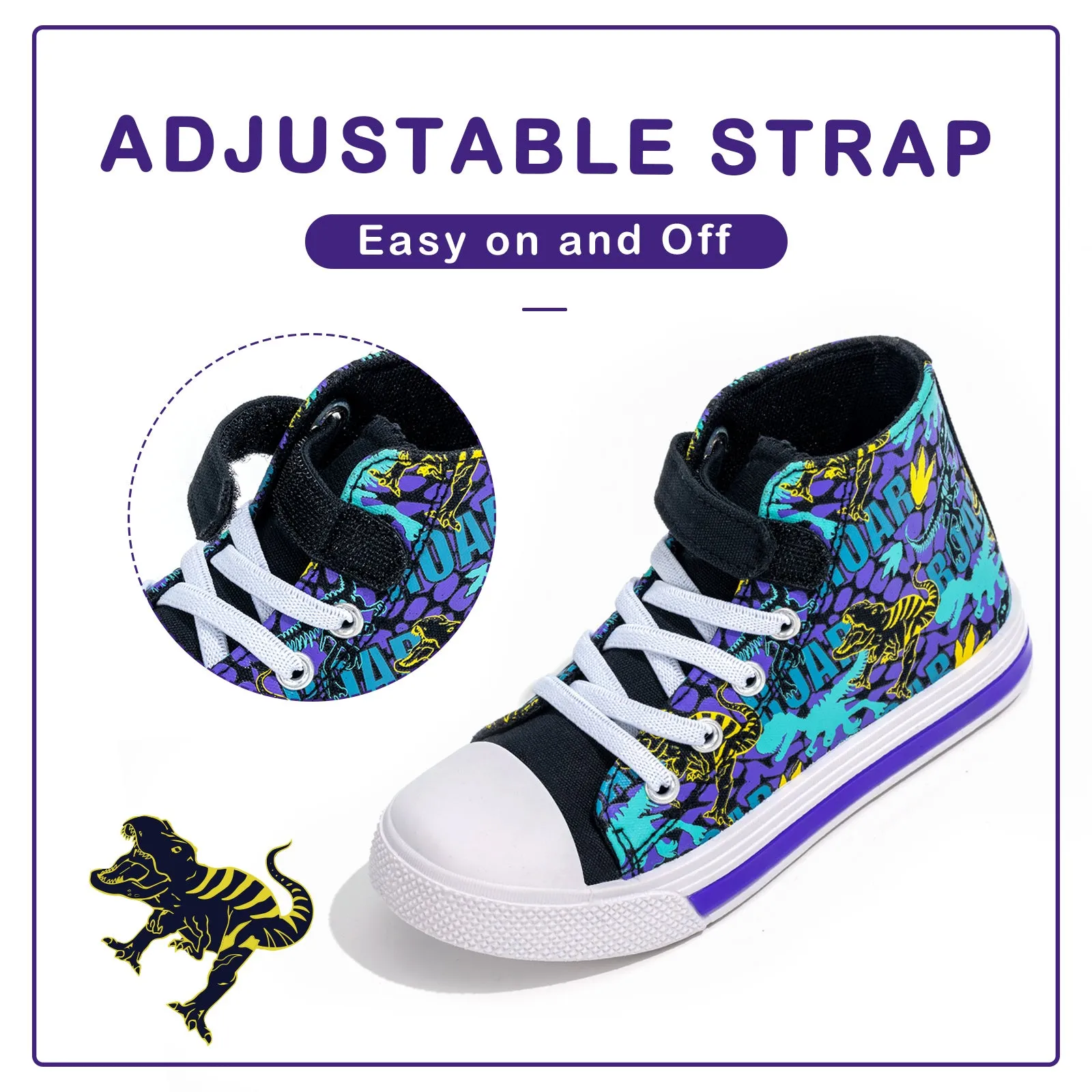 Boys Lightweight High Top  Kids Sneakers