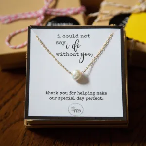 Bridesmaid Gifts, Bridesmaid Jewelry, Thank You Gift, Wedding Gift, Wedding Jewelry, Bridesmaid Necklace, Thank You Gift for Bridesmaid