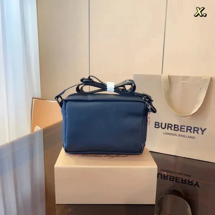 BURBERRY ||  Logo Detail Nylon Crossbody Checkered Bag