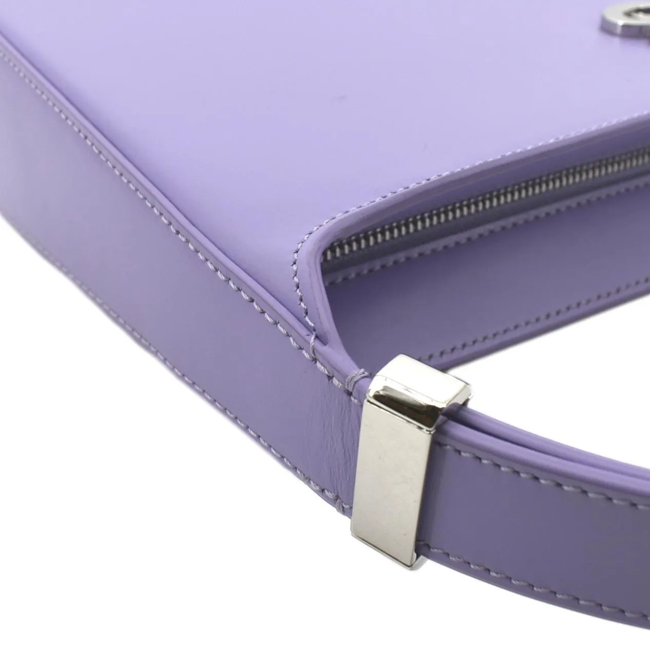 BURBERRY Medium TB Leather Shoulder Bag Soft Violet