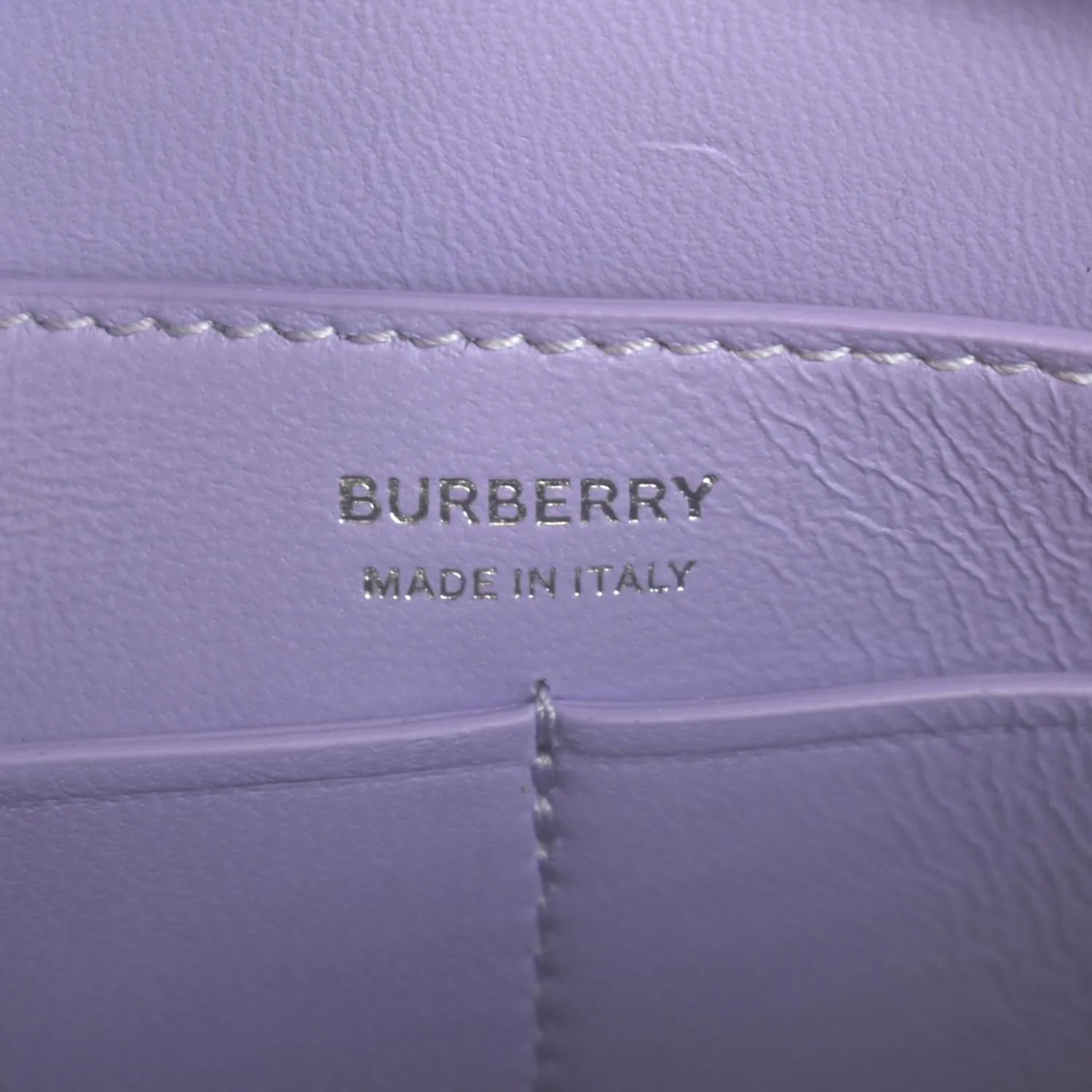 BURBERRY Medium TB Leather Shoulder Bag Soft Violet