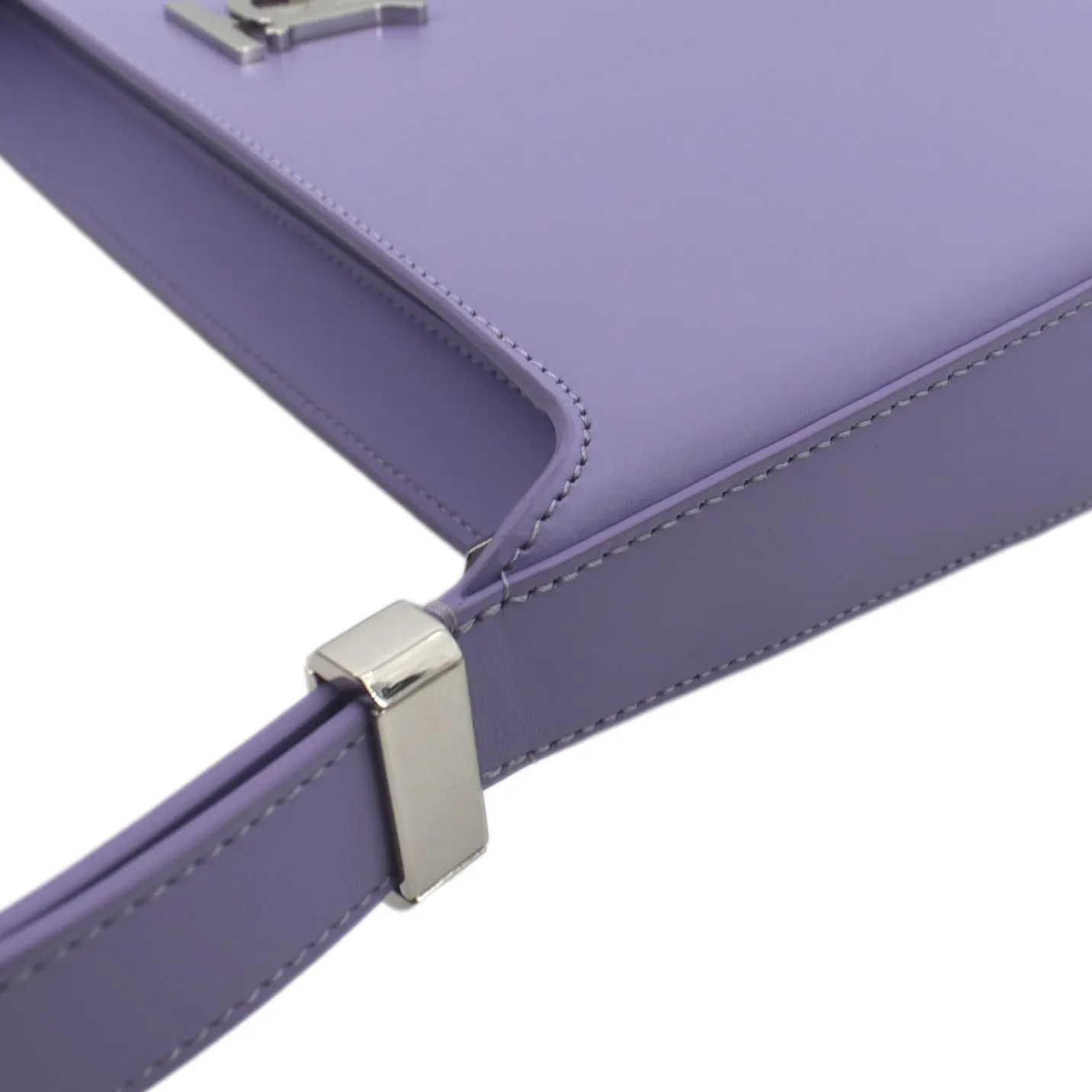 BURBERRY Medium TB Leather Shoulder Bag Soft Violet