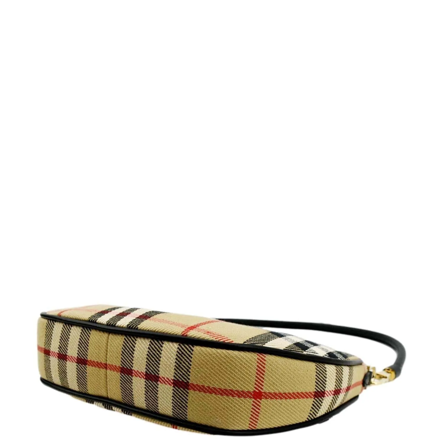 BURBERRY Olympia Vintage Check Pouch Shoulder Bag Archive Beige