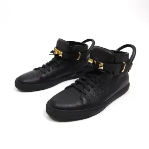 Buscemi Black Padlock High Top Sneakers Fit US 12