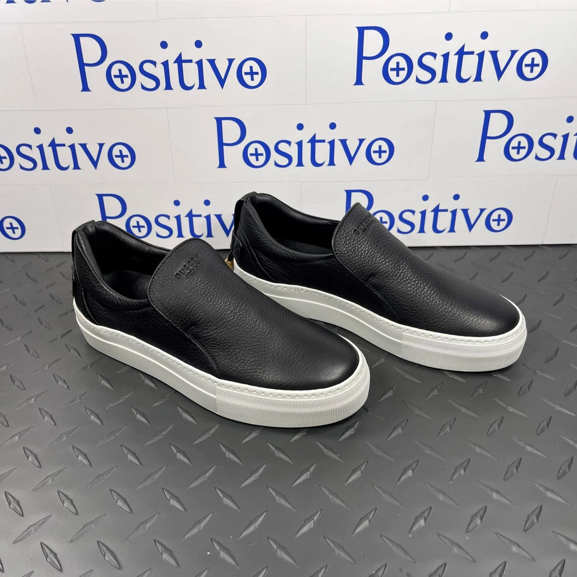 Buscemi Womens 40MM Clean Black/White Sneakers