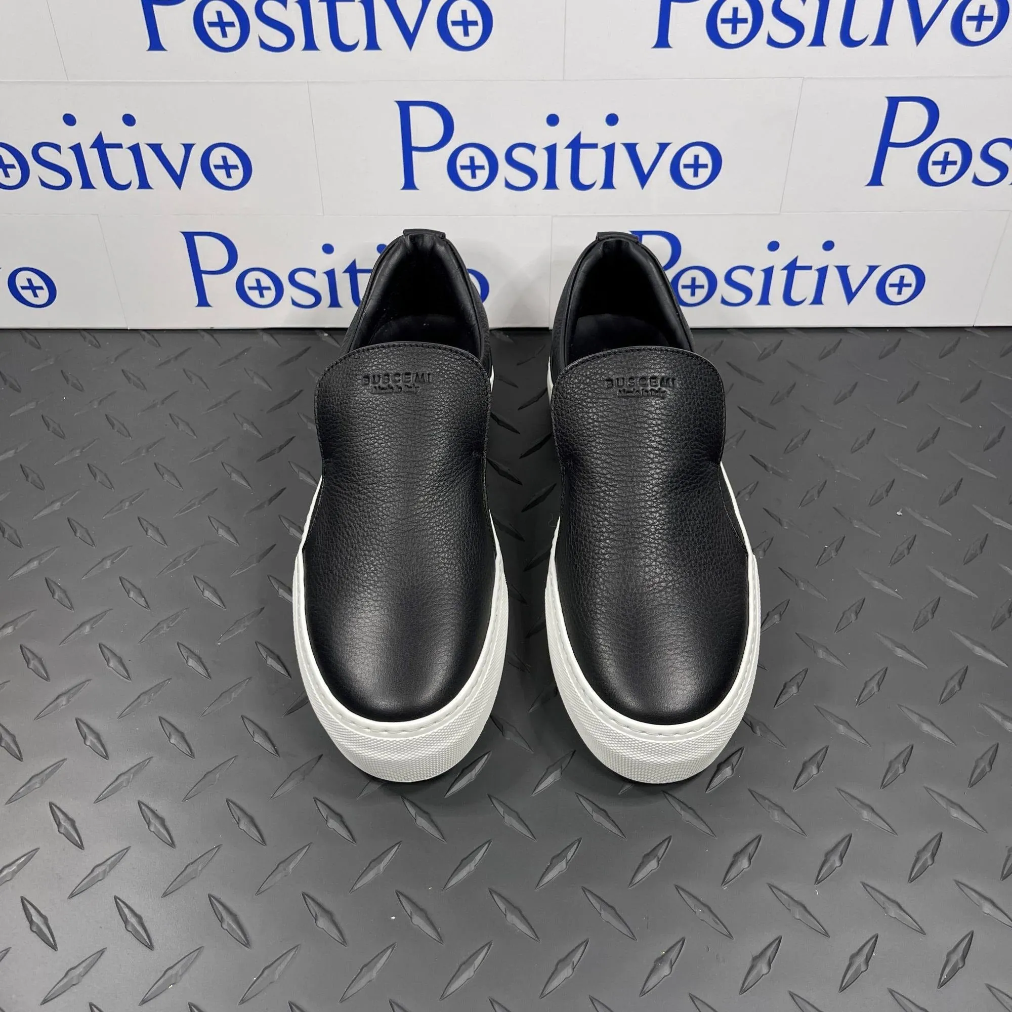 Buscemi Womens 40MM Clean Black/White Sneakers