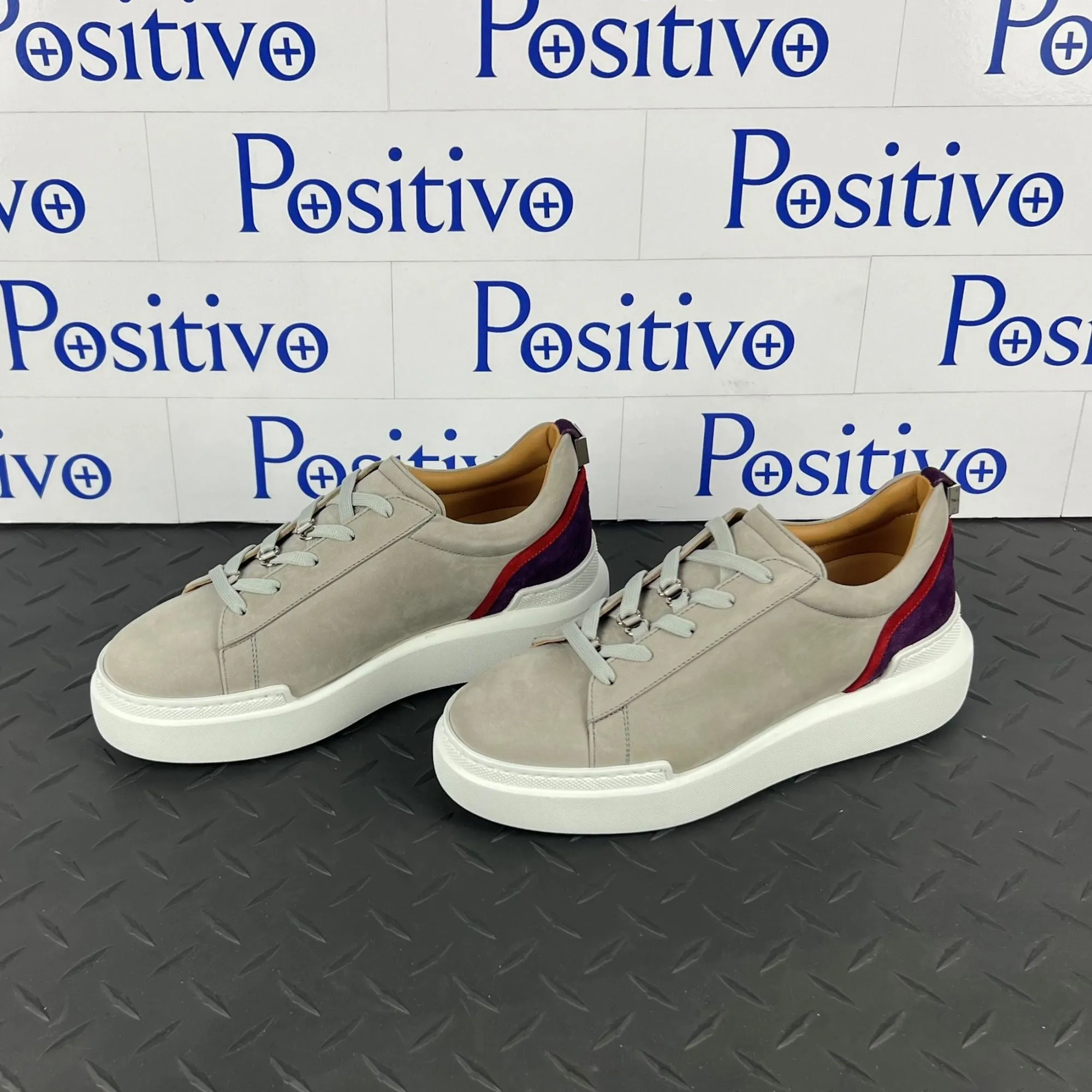 Buscemi Women's Ninna Angora Leather Sneakers