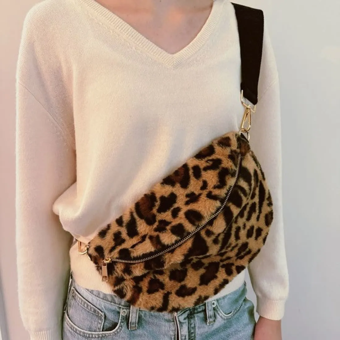 Butter Soft Furry Sling Bag