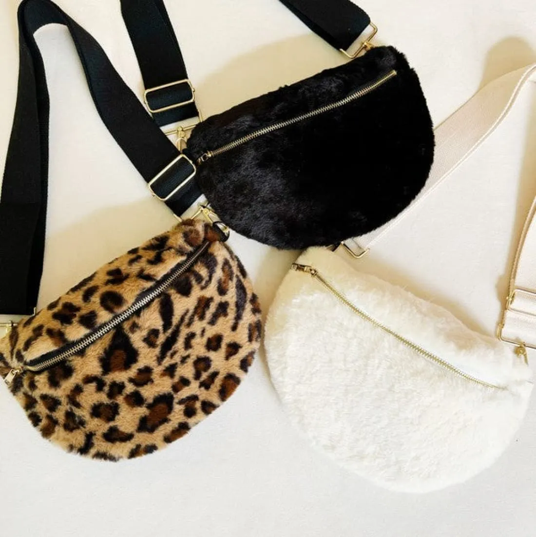 Butter Soft Furry Sling Bag