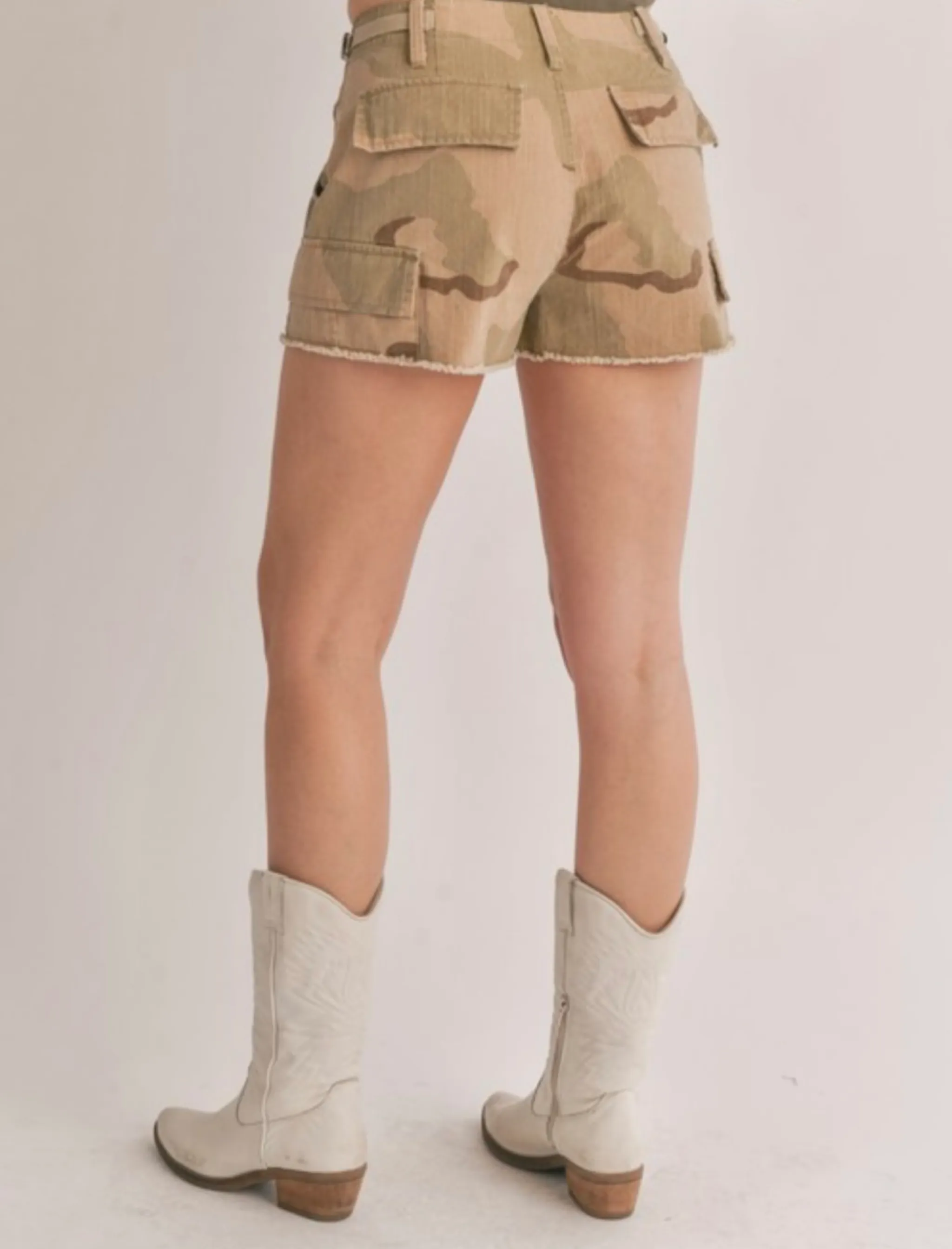 Cactus Girl Cargo Shorts