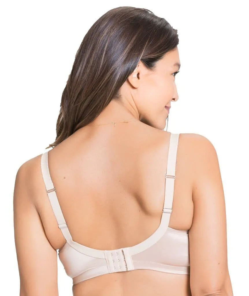 Cake Maternity Mousse Padded Plunge Wire-free Nursing Bra -  Beige