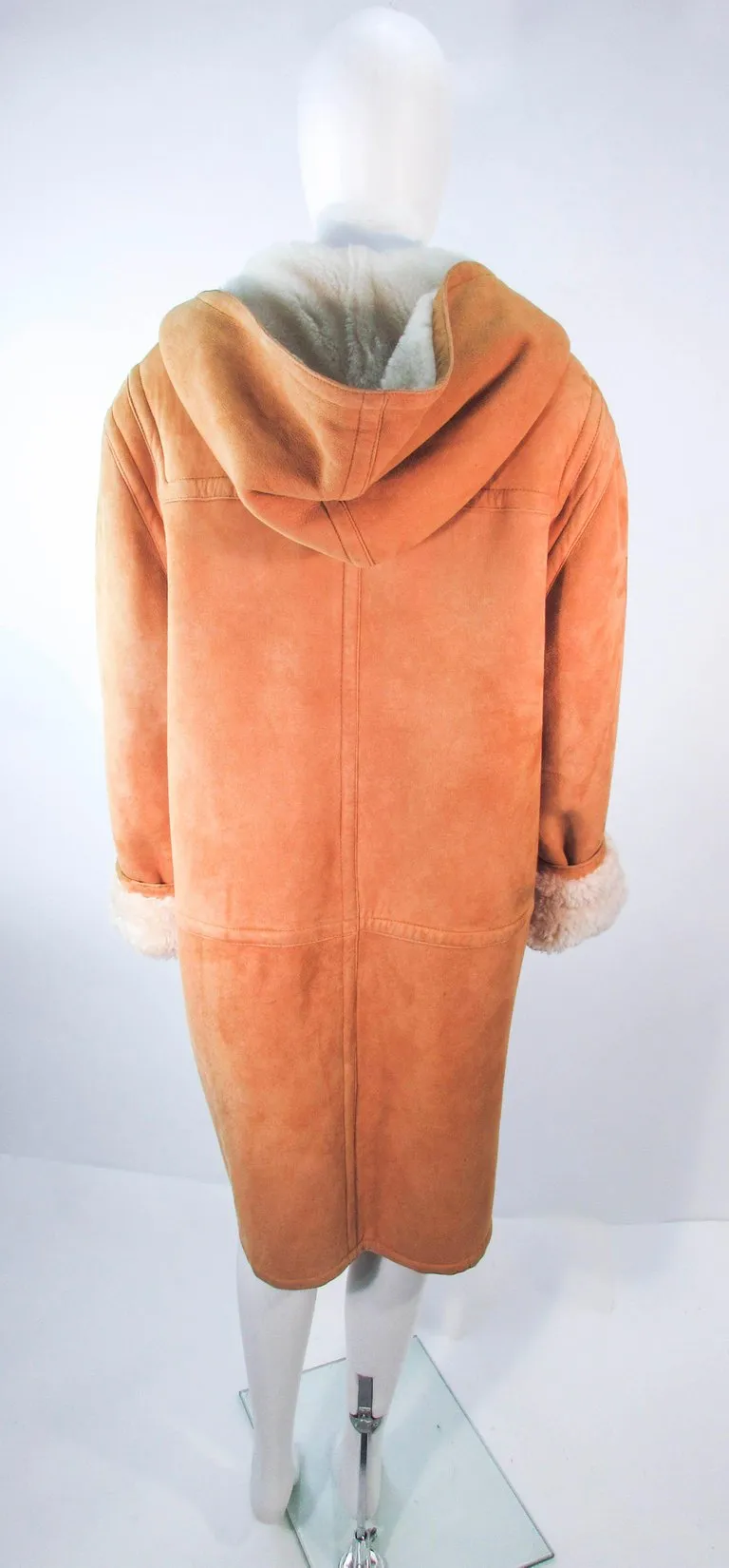 CALVIN KLEIN Vintage Brown C Coat with Hood Size 6