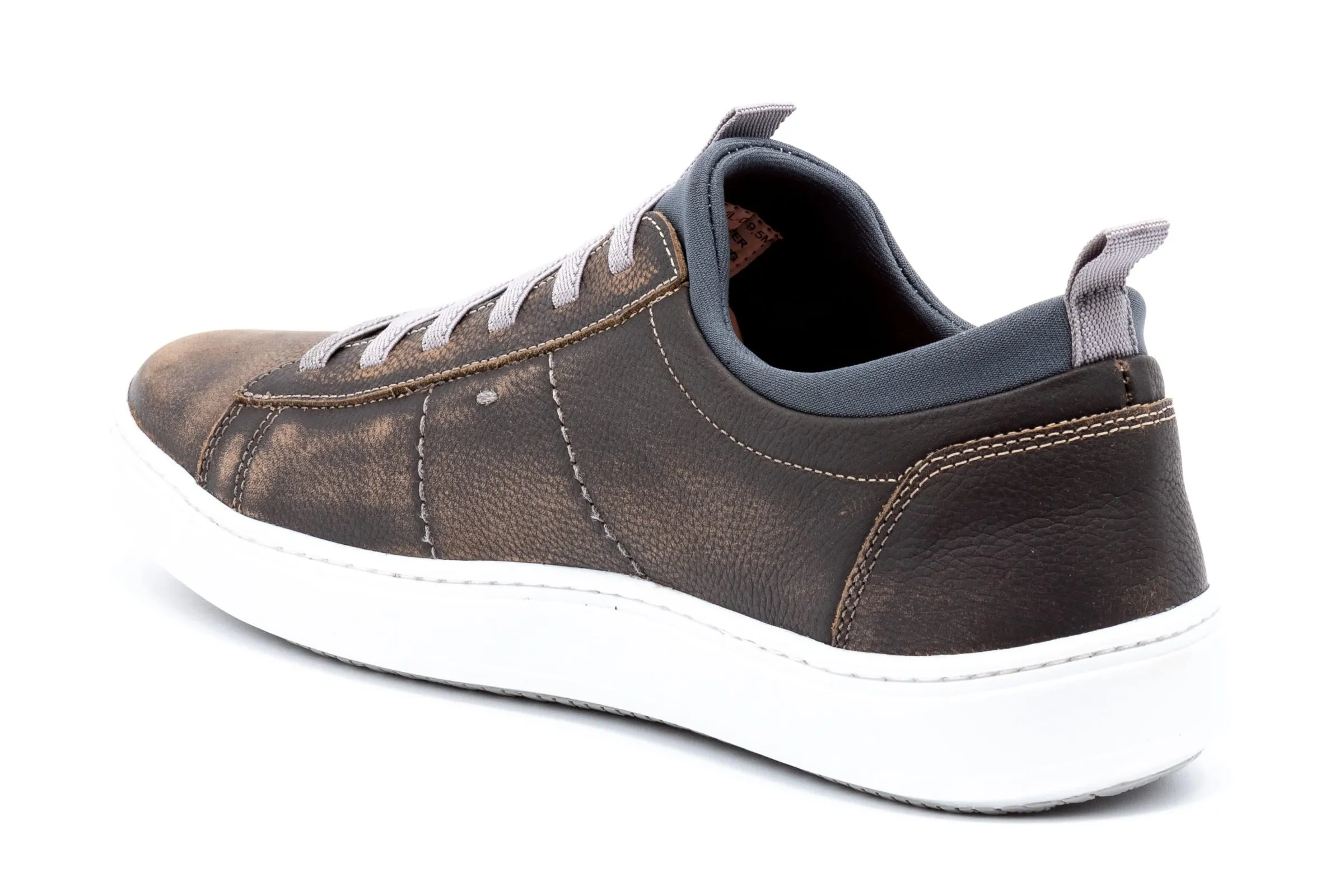 Cameron Hand Buffed Pebble Grain Leather Sneakers