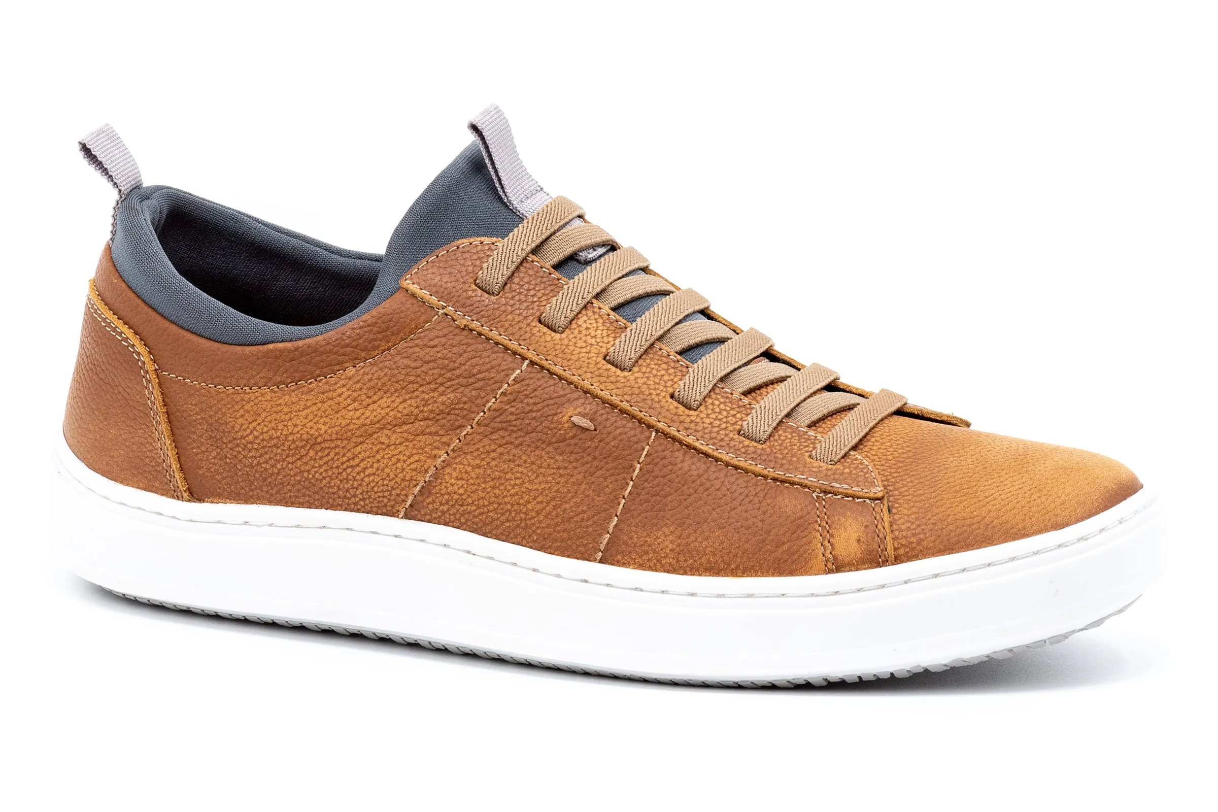 Cameron Hand Buffed Pebble Grain Leather Sneakers