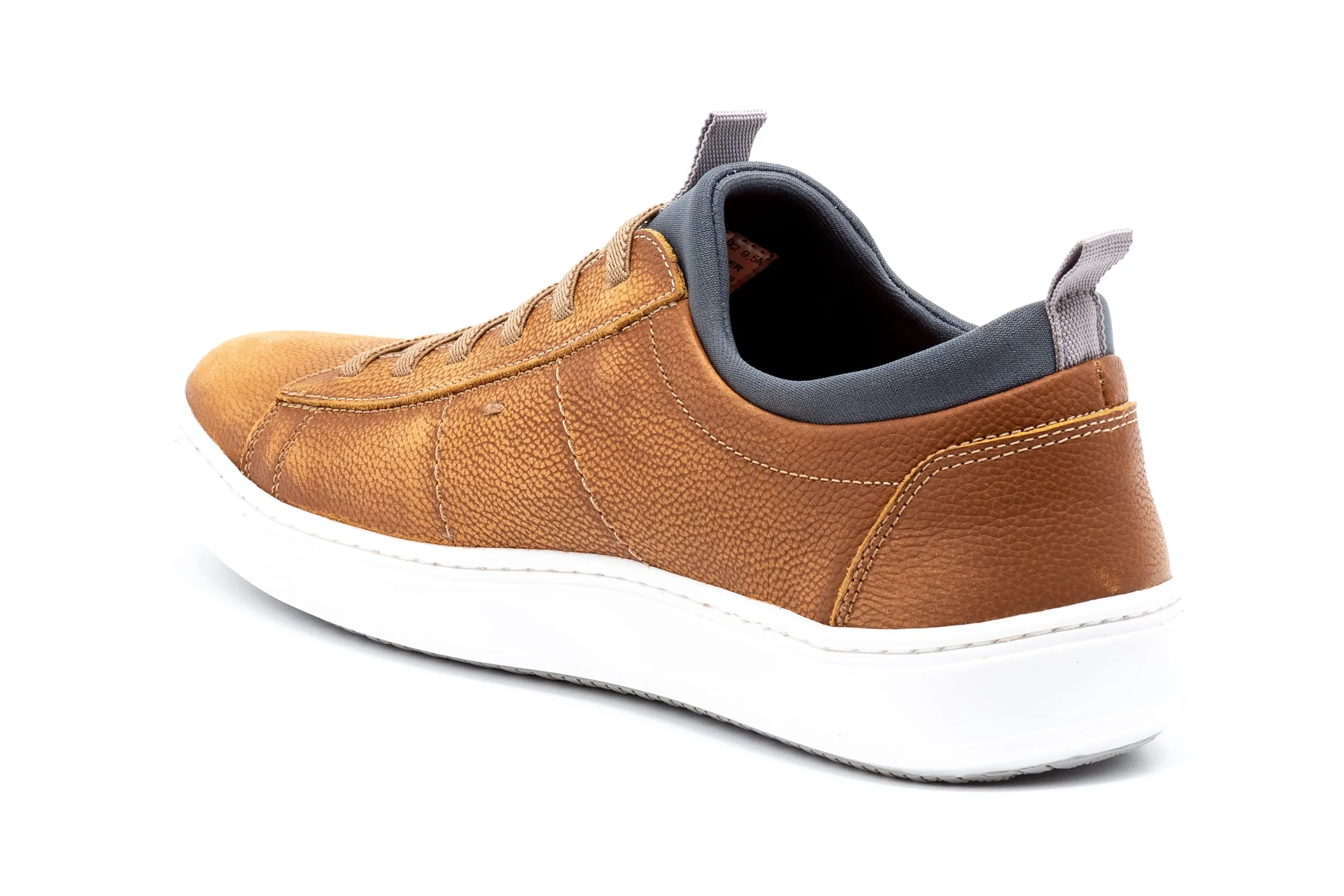 Cameron Hand Buffed Pebble Grain Leather Sneakers