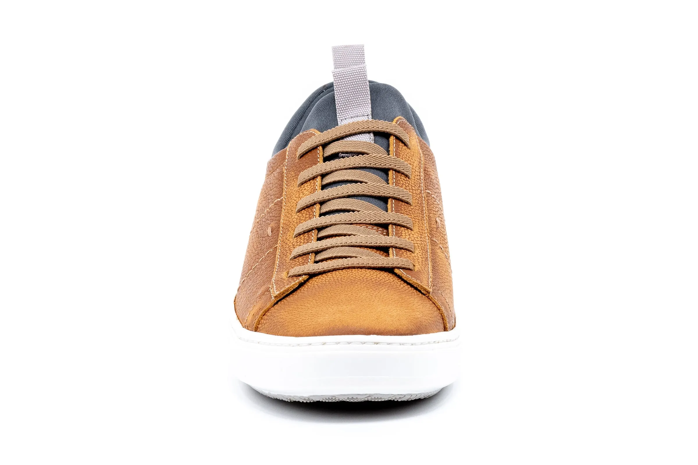 Cameron Hand Buffed Pebble Grain Leather Sneakers