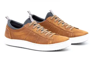 Cameron Hand Buffed Pebble Grain Leather Sneakers