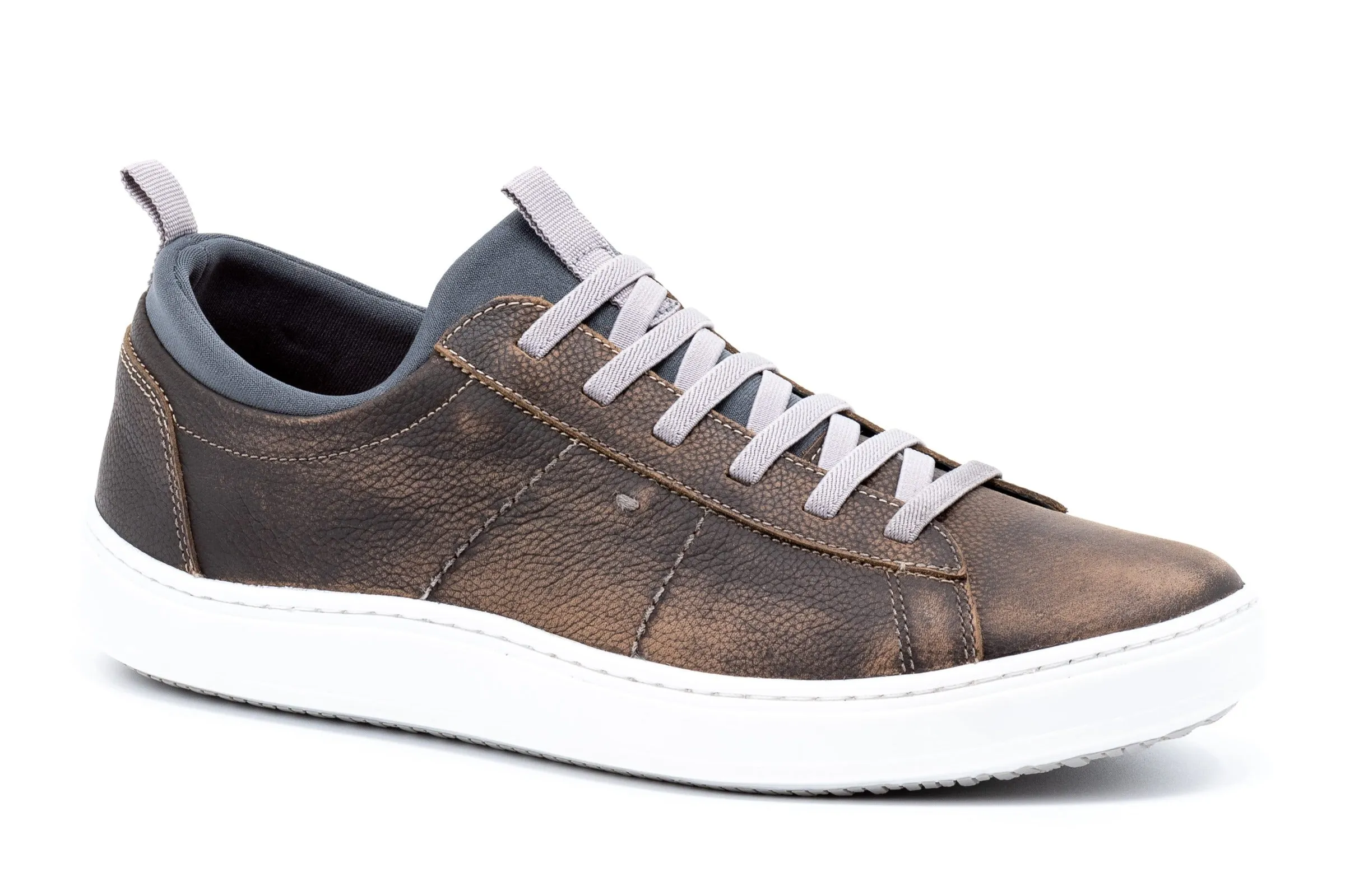 Cameron Hand Buffed Pebble Grain Leather Sneakers